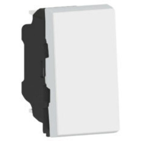 Poussoir inverseur avec borne libre de potentiel 6A 250V Mosaic 1 module -blanc LEGRAND 077034L