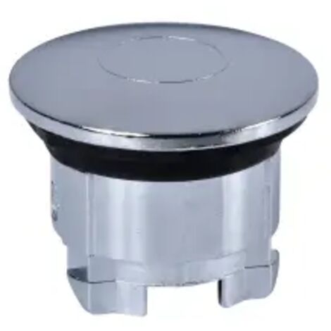 bouchon obturateur - rond en métal - crhomé - schneider zb4sz3 (1/2)