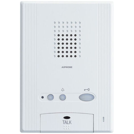 Poste audio mains-libres blanc – Design extra plat 3,2 cm – Compatible gamme Aiphone GT – Fixation murale incluse – 200005