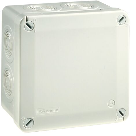 boite de dérivation - 100 x 100 x 50 mm - gris - boite étanche - iboco 05601