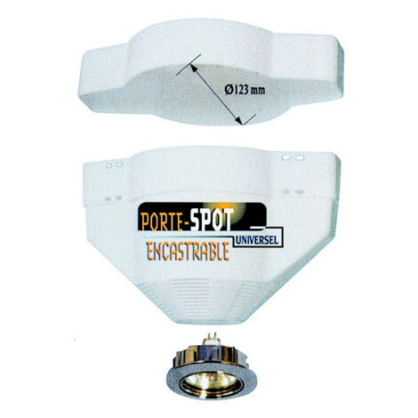 Aric – Porte-spot encastrable B1 pour spot Ø16/103mm – Lampe GU10 50W max – Fixation pour intérieur – Usage professionnel