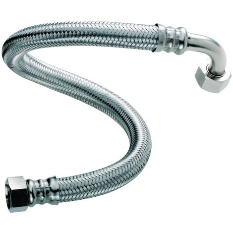 Flexible sanitaire femelle/femelle 20 x 27 mm – Tube DN13 – Longueur 500 mm – Coudé pour raccordement appareils sanitaires – Altech