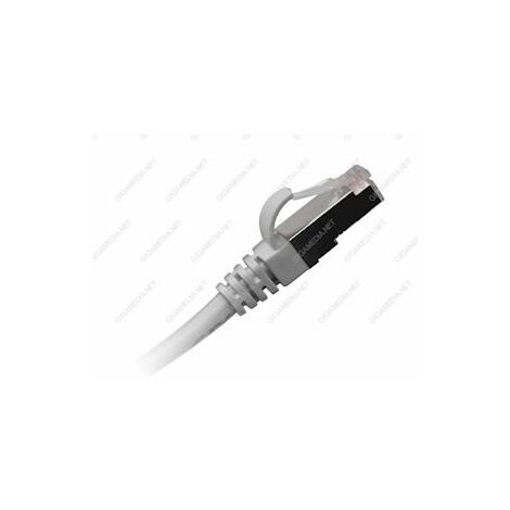 cordon rj 45 - catégorie 6 - s/ftp - 15 mètres - gris - gigamédia cat6s15m