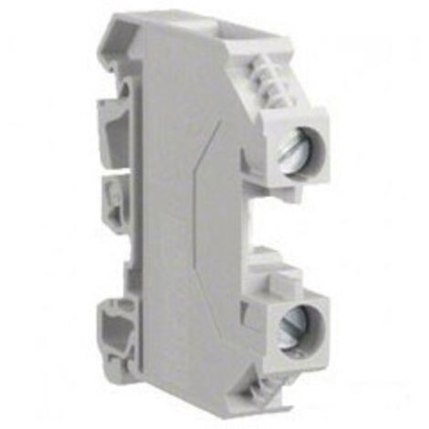 Hager – Borne de passage-phase 10mm² 400V/57A – Connexion à vis – Pour câbles rigides 1,5/16mm² et souples 1/10mm² – Fixation sur rail DIN (1/5)