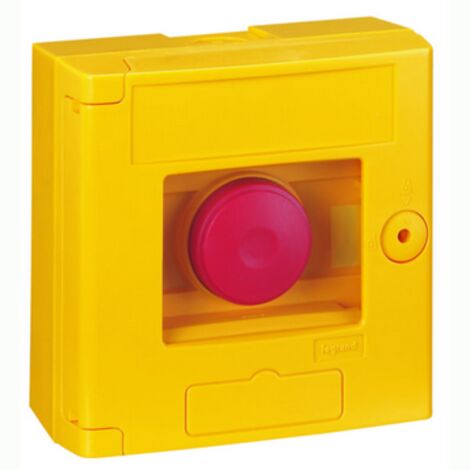 coffret coup de point - jaune - double position - legrand 038001