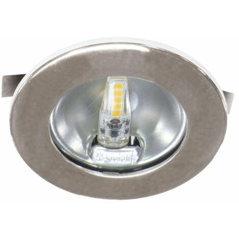Aric – Spot encastrable rond chromé Ø70mm LED G4 1,8W 3000K 150lm – Classe A++ – Pour espaces confinés – 50772 (1/5)