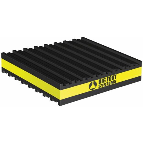 Plaque anti-vibratoire 102 x 102 mm – Mousse élastomère – Charge max 340 kg – Anti-dérapante pour chantiers humides – Salina