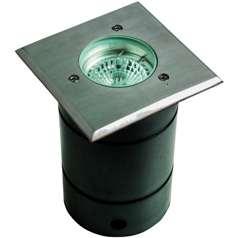 spot encastré de sol - europole bounty2 - carré - gu5.3/gu10 ip65 - europole 5004