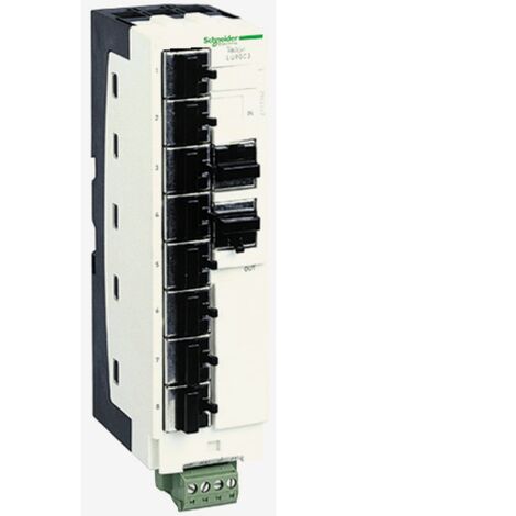 répartiteur modbus - 10 connecteurs rj45 et 1 bornier à vis - tesys u - schneider electric lu9gc3 (1/4)