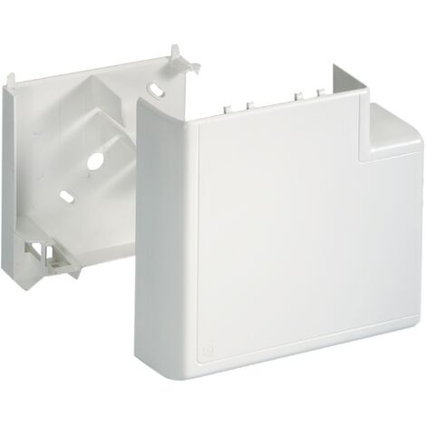 angle plat - avec fond goulotte - 90 x 55 - blanc - ta-c45 - iboco 04532