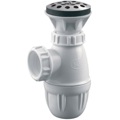 bonde à grille - inox - diamètre 60 mm - avec siphon - altech 62400000034 (1/2)