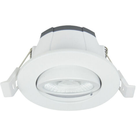 Spot encastrable à led orientable blanc – Bluetooth Mesh – Pour plafond et mur – 57017 – Europole (1/3)