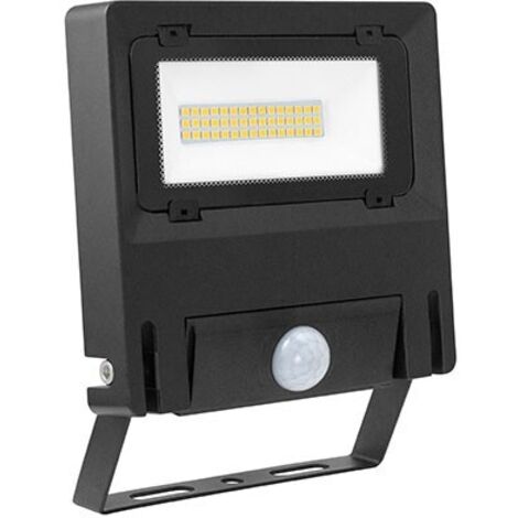 projecteur à led - aric michelle - 30w - 3000k - noir - avec détecteur - aric 50785 (1/5)