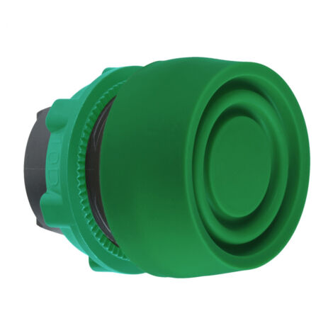 tête bouton poussoir - affleurant - avec capuchon ip66 - vert - schneider zb5ap3s (1/4)