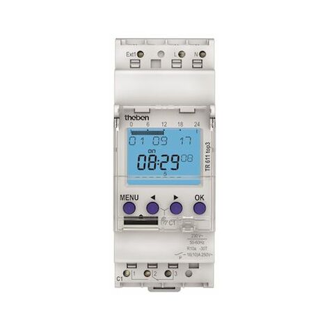Theben TR 611 top3 horloge programmable blanc