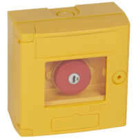 coffret coup de point - jaune - a clé - legrand 038002