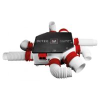 Unelvent – Kit VMC simple flux radio Ecowatt – Ventilation pour jusqu'à 6 sanitaires – Débit max 300m³/h – 607411