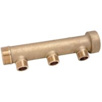 collecteur type bc - arrivée mâle 26 x 34 - 5 départs mâle 15 x 21 - extrémité femelle 26 x 34 - gripp