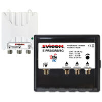 kit préamplificateur lte-5g - avec couplage sat et vhf - evicom ekev353rs5g