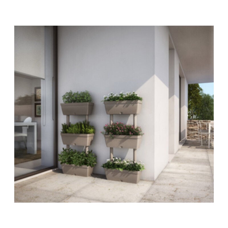 FIORIERA MULTIPLA CM 50X17X100H TORTORA. Prezzo per 1 pezzo.
