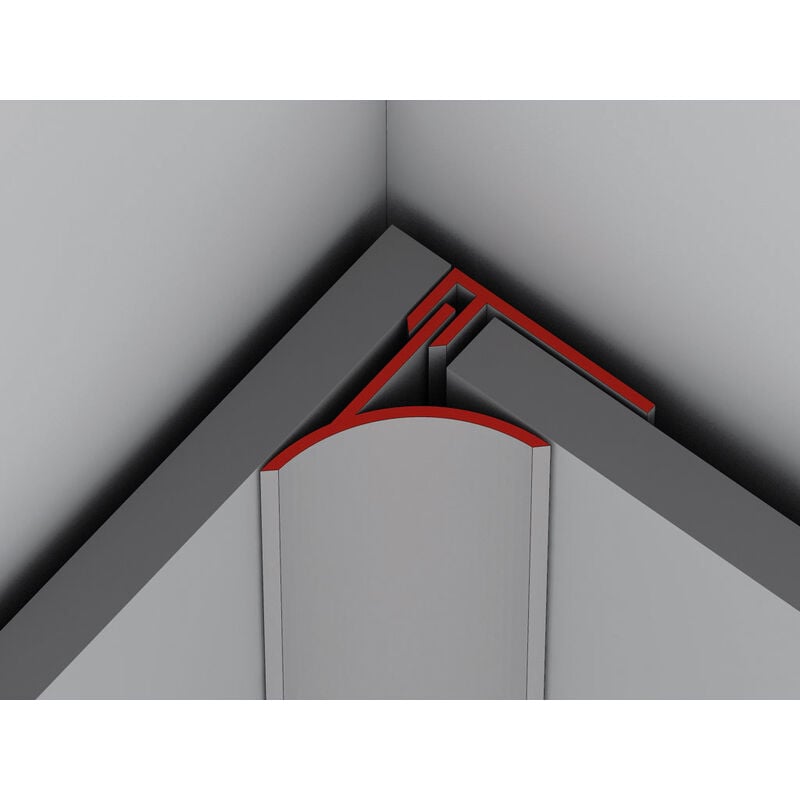 Profilo Angolare interno in PVC per Rivestimenti Murali - Forte