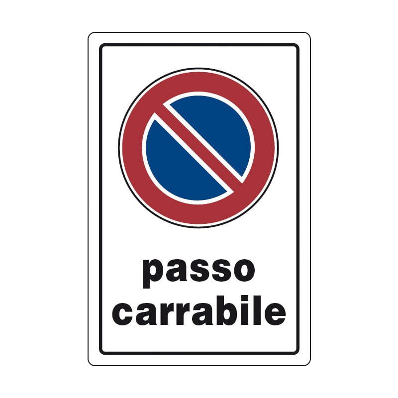 TARGA SEGNAL.PASSO CARRABILE. Prezzo per 1 pezzo.