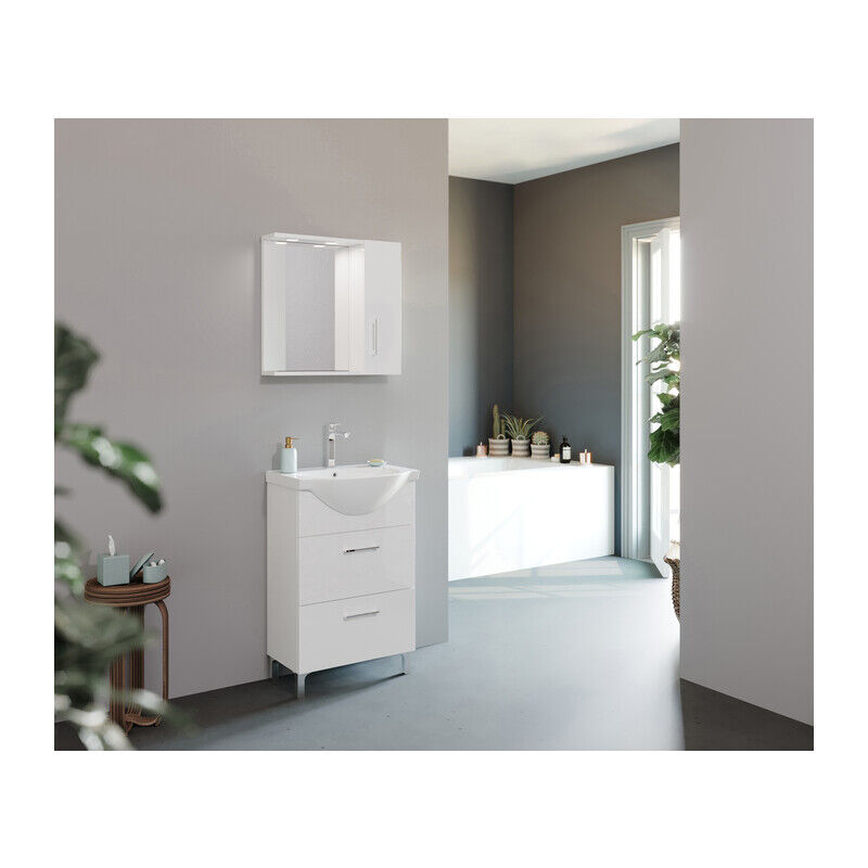 SPECCHIO DA BAGNO MOD.199 ANTA BIANCO
