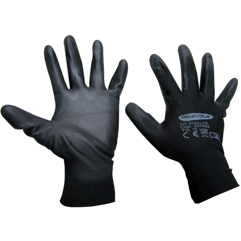 Guanti Nylon Poliuretano Eco-Lite Nero Tg.7