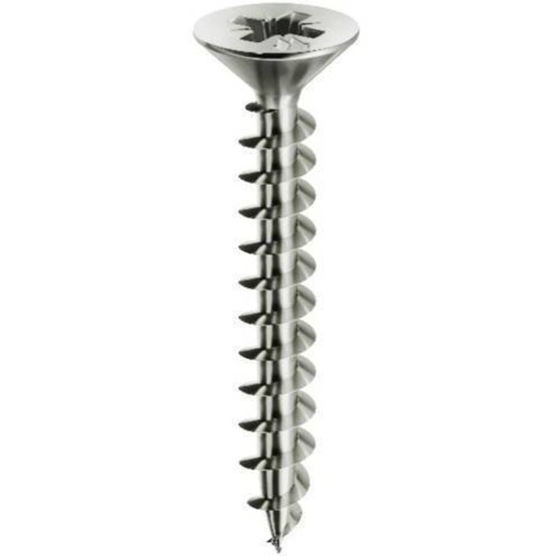 Viti Per Truciolare SECCARO 5x100 Mm - Acciaio Zincato, Testa Svasata TX, Filettatura Parziale, 75 Pz