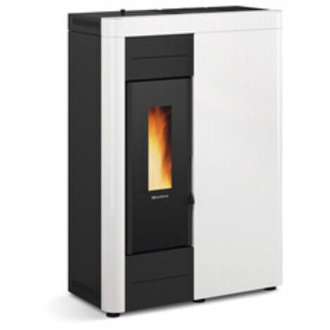 Termostufa pellet ermetica slim 14,5KW Virna IDRO .16 bianco