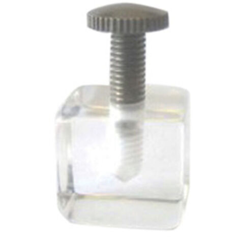 REGGIPIANO PLEXIGLASS A CUBO CON VITE MM 20X20. Prezzo per 1 pezzo.