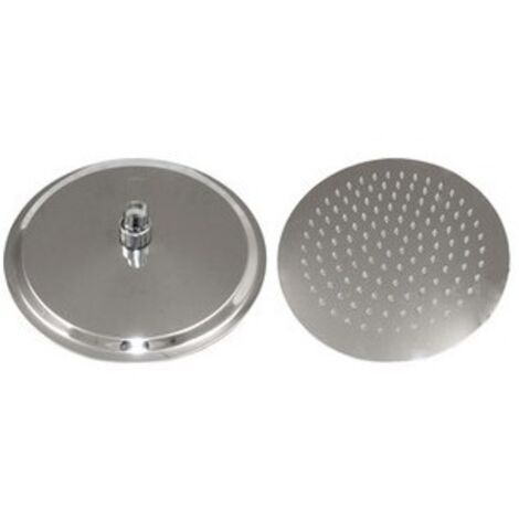 SOFFIONE DOCCIA INOX TONDO D 200 MM (1/3)