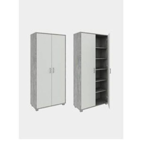 Mobile Armadio salvaspazio 2 ante arredo casa moderno 78x35x170H - COLORE: GRIGIO