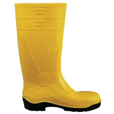 Stivali antinfortunistica da lavoro in pvc n 40 giallo impermeabile antiscivolo