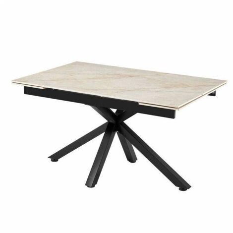 TAVOLO STARSTORE 140/200X90XH76CM CERAM.290 LUCIDO
