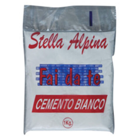 5 kg cemento bianco in polvere self service tipo Portland 325 presa rapida