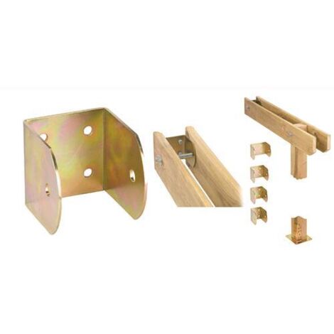 Supporto Travi Interno Ad "U" Acciaio Tropicalizzato  Art.758 Mm. 90 10 Pz