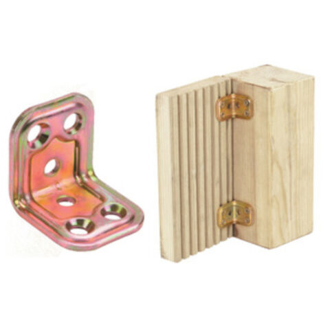 piastra giunzione angolare acciaio per pannelli travature in legno mm 30x30x30