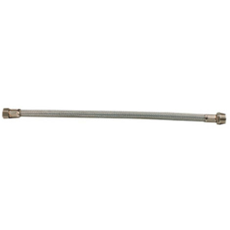 FLESSIBILI INOX M. 3/8 F. 1/2 CM. 30 DN.10. Prezzo per 1 pezzo.