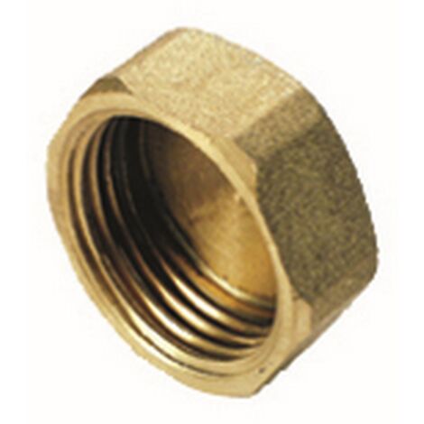 10PZ IDRAULICA CALOTTA FEMMINA ART.300 GR.3/4 IN OTTONE GIALLO (1/2)