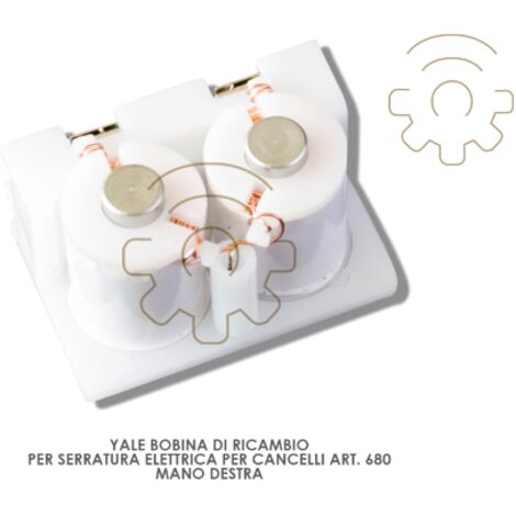Yale bobina ricambio serratura elettrica art 680 mano dx 12 V 067010001
