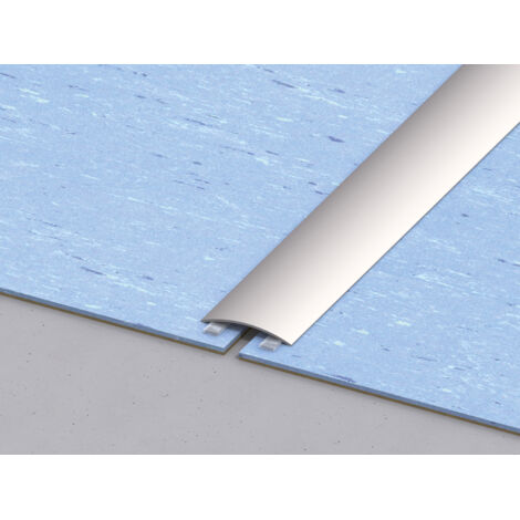 Asta Alluminio Coprisoglia Adesivo Ferma Moquette Pavimento Cm 90 Argento