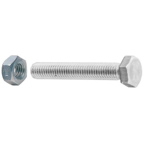 SC VITI A METALLO T.E. 8X 16 CON DADI (PZ.8). Prezzo per 1 pezzo. (1/2)