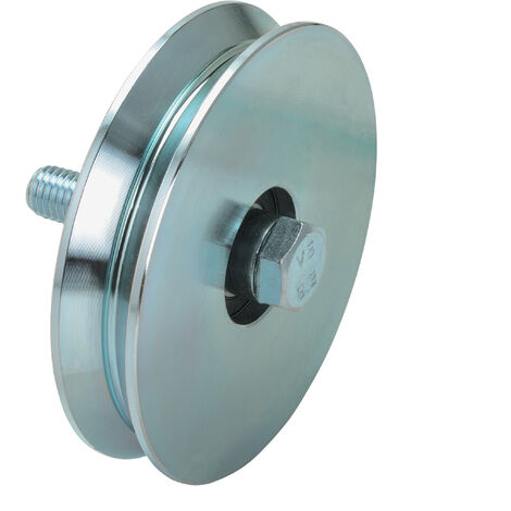 ruota per cancello con bullone a 1 cuscinetto gola Y   mm 60 ruote cancelli