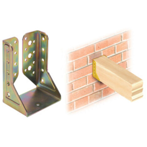 Piastra supporto a parete 10 pz. per fissaggio travi legno 61x100 - Salone