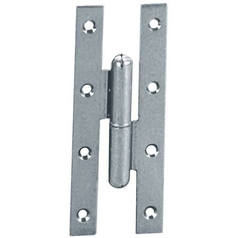 PAUMELLES FERRO ART. 105 MM 140X70 DX. Prezzo per 1 pezzo.