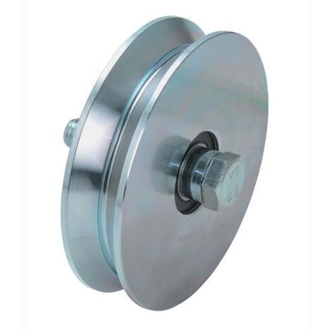 Ruote Per Cancelli Gola  Y Con Bullone 2 Cuscinetti  Mm.120 6 Pz