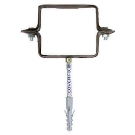 collare per pluviale testa di moro quadrato 80x80 mm grondaie pluviali tubi