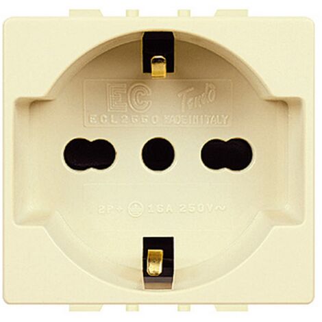 TONDO ART. ECL2550 PRESA BIV/SCHUKO. Prezzo per 1 pezzo. (1/2)