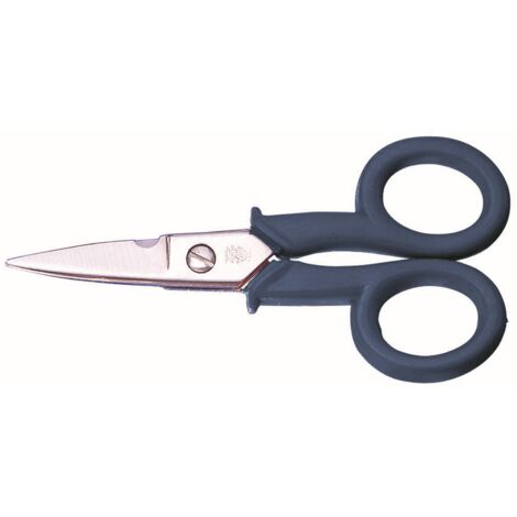Forbici Da Elettricista 140mm - Lame Micro-dentate Con Spellafili Integrato, Manici Isolati In Nylon - Foto 4
